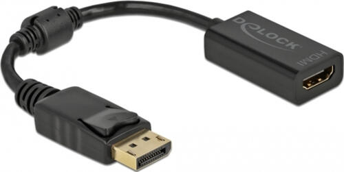 DeLOCK 61011 Videokabel-Adapter 0,15 m DisplayPort HDMI Schwarz