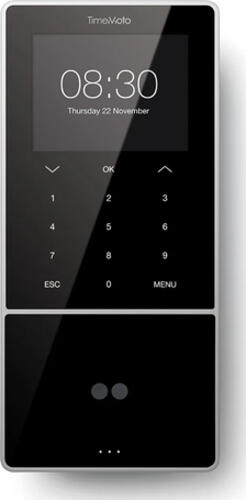 Safescan TM-838 SC Schwarz Gesichtserkennung, Passwort, Näherungskarte, Smart card Gleichstrom TFT Eingebauter Ethernet-Anschluss