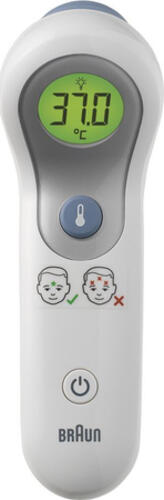 Braun BNT300WE Digitales Fieberthermometer Fernabtastthermometer Weiß Stirn Tasten