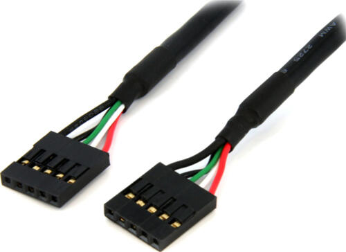 StarTech.com 5pin Internes USB Kabel, 2x Stiftbuchse - 30 cm USB 2.0 IDC Kabel für Mainboard anschluss - Erweiterungs Kabel zur verbindung von interner Mainboard Header und Front Panel