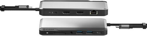 ALOGIC U1CSH-SGR laptop-dockingstation & portreplikator Kabelgebunden USB 3.2 Gen 1 (3.1 Gen 1) Type-C Grau