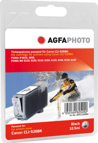 AgfaPhoto APCCLI526BD Druckerpatrone 1 Stück(e) Schwarz