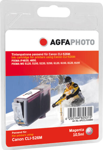 AgfaPhoto APCCLI526MD Druckerpatrone 1 Stück(e) Magenta