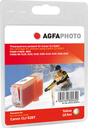 AgfaPhoto APCCLI526YD Druckerpatrone 1 Stück(e) Gelb