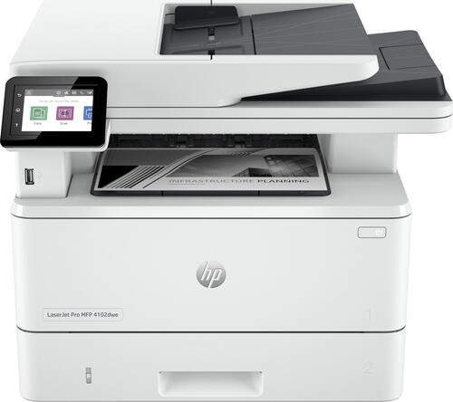 HP Laserjet Pro MFP 4102dwe, WLAN, einfarbig-Multifunktionsgerät, Drucker/Scanner/Kopierer