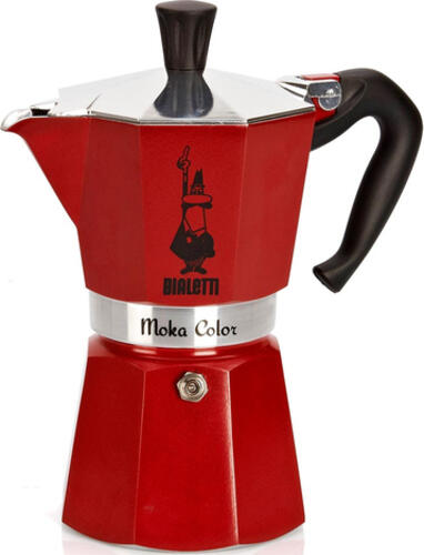 Bialetti Moka Express Color 6 Tassen passion red Espressokanne