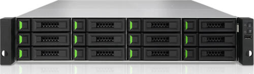 QSAN XN8012D NAS Rack (2U) Ethernet/LAN Schwarz