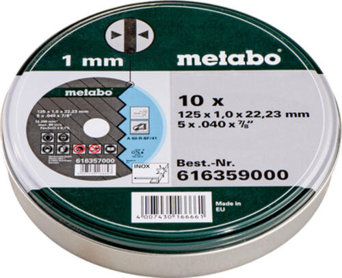 Metabo 10 Trennsch.-SP 125x1,0x 22,23