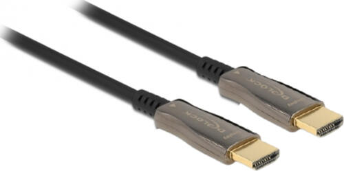 DeLOCK 84040 HDMI-Kabel 30 m HDMI Typ A (Standard) Schwarz, Silber