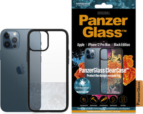 PanzerGlass  ClearCase Apple iPhone 12 Pro Max  Schwartz