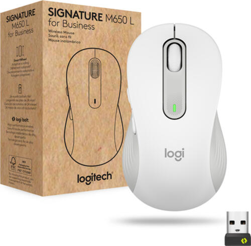 Logitech Signature M650 for Business Maus rechts RF Wireless + Bluetooth Optisch 4000 DPI