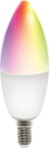 Deltaco SH-LE14RGB Smart Lighting Intelligentes Leuchtmittel WLAN Silber, Weiß 5 W