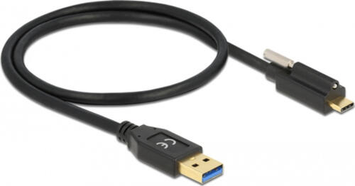 DeLOCK 84025 USB Kabel 0,5 m USB 3.2 Gen 2 (3.1 Gen 2) USB 3.2 Gen 2 type-A USB C Schwarz
