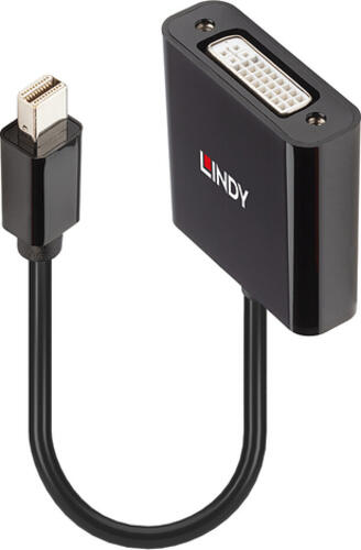 Lindy 41736 Kabeladapter Mini DisplayPort DVI-D Schwarz