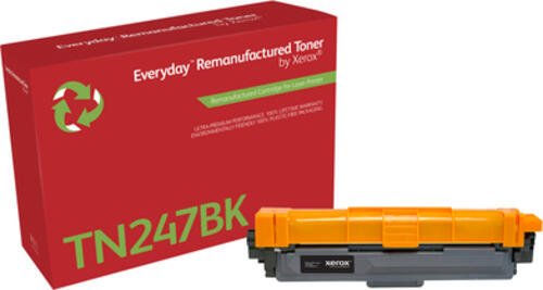 Everyday  Schwarz wiederaufbereiteter Toner von Xerox, kompatibel mit Brother TN247BK, High capacity