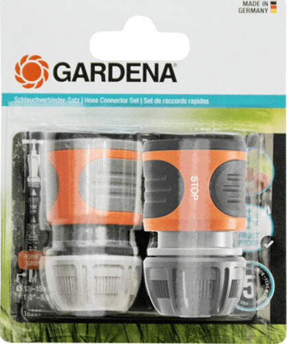 Gardena 18279-20 Anschlussteil für Wasserschlauch Schlauchanschluss Grau, Orange 2 Stück(e)
