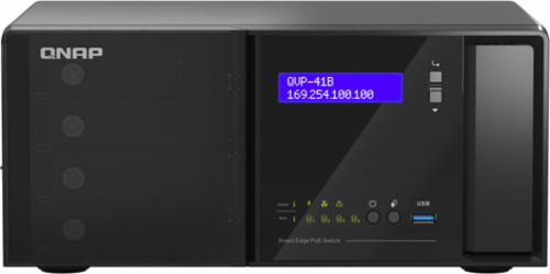 QNAP QVP-41B-8G-P Netzwerk-Videorekorder (NVR) Schwarz