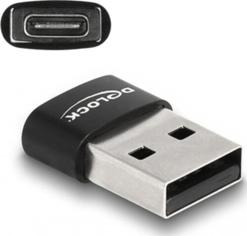 DeLOCK 60002 Kabeladapter USB A USB C Schwarz