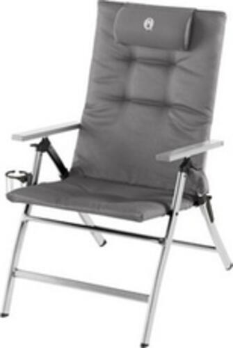 Coleman 5 Position Padded Recliner Chair Campingstuhl 4 Bein(e) Grau