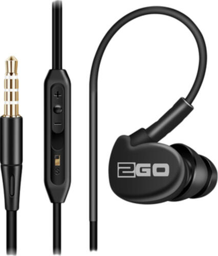 2GO Active 1 Kopfhörer Kabelgebunden im Ohr Anrufe/Musik Schwarz