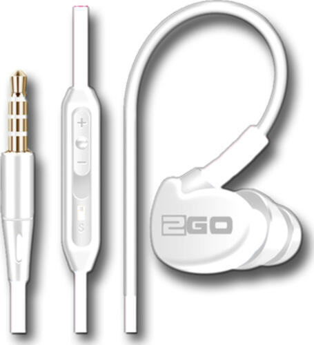 2GO Active 1 Kopfhörer Kabelgebunden im Ohr Anrufe/Musik Weiß