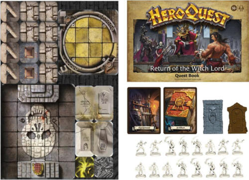 Hasbro Gaming Avalon Hill HeroQuest Return of the Witch Lord Quest Pack Brettspiel-Erweiterung Reisen/Abenteuer
