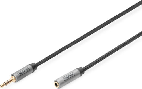 Digitus Audio Verlängerungskabel, 3,5 mm Klinke auf 3,5 mm Buchse