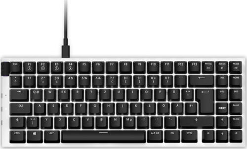 NZXT Function MiniTKL Tastatur USB QWERTZ Deutsch Schwarz, Weiß