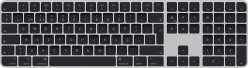 Apple Magic Keyboard Tastatur USB + Bluetooth QWERTY Portuguesisch Silber, Schwarz