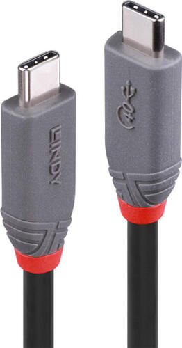 Lindy 36947 USB Kabel 0,8 m USB4 Gen 3x2 USB C Schwarz