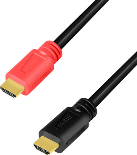LogiLink CHV0101 HDMI-Kabel 15 m HDMI Typ A (Standard) Schwarz, Rot