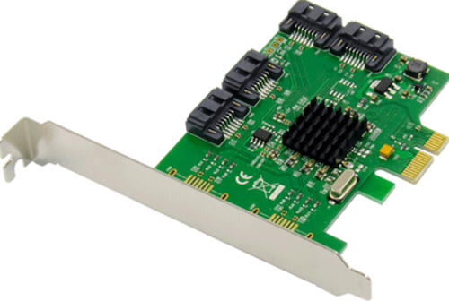 Dawicontrol PCI Card PCI-e DC-614e RAID 4Kanal SATA6G Retail RAID-Controller PCI Express 2.0 6 Gbit/s