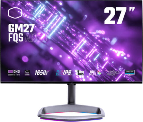 Cooler Master Gaming GM27-FQS ARGB LED display 68,6 cm (27) 2560 x 1440 Pixel Quad HD Schwarz
