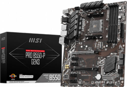 MSI PRO B550-P GEN3 Motherboard AMD B550 Sockel AM4 ATX