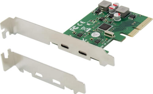 Conceptronic EMRICK 2-Port USB 3.2 Gen 2 Typ-C PCI-Express-Karte, selbstversorgt