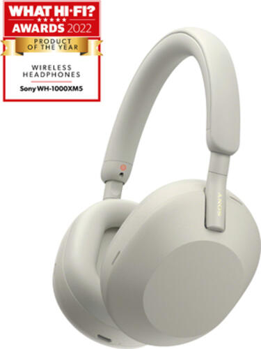 Sony WH-1000XM5 Headphones Wired & Wireless Head-band Calls/Music Bluetooth Silver, White