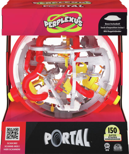 Perplexus Games Portal, 3D-Kugellabyrinth mit 150 Hindernissen - und 50+ trickreichen Portal-Passagen - geeignet ab 8 Jahren