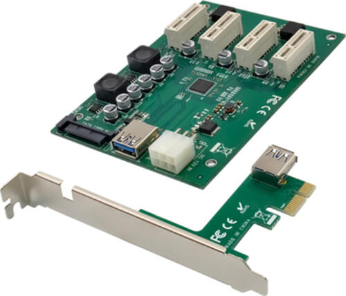 Conceptronic EMRICK PCIe-x1 zu 4x PCIe-x1 Erweiterungskit