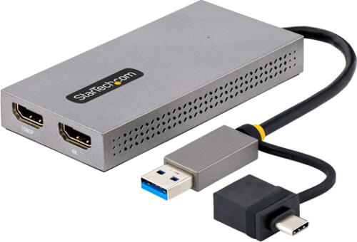 StarTech.com 107B-USB-HDMI USB-Grafikadapter 3840 x 2160 Pixel Grau