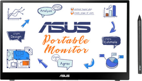 ASUS MB14AHD Computerbildschirm 35,6 cm (14) 1920 x 1080 Pixel Full HD LCD Touchscreen Schwarz