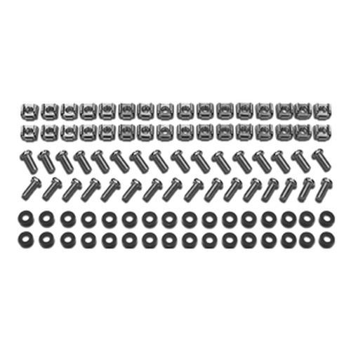 APC Easy Rack&comma; M6 Hardware Kit&comma; 32 sets of M6 cage nuts&comma; nylon washers&comma; slot phillips screws