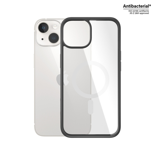 PanzerGlass PanzerGlass ClearCase Transparent w&period; White MagSafe & iPhone 14 &vert; 13