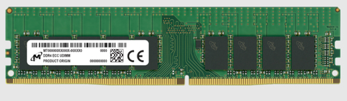 DDR4RAM 16 GB, Micron MTA18ASF2G72AZ-3G2R1R, DIMM, ECC, CL22 DDR4RAM 16 GB, Micron MTA18ASF2G72AZ-3G2R1R, DIMM, ECC, CL22