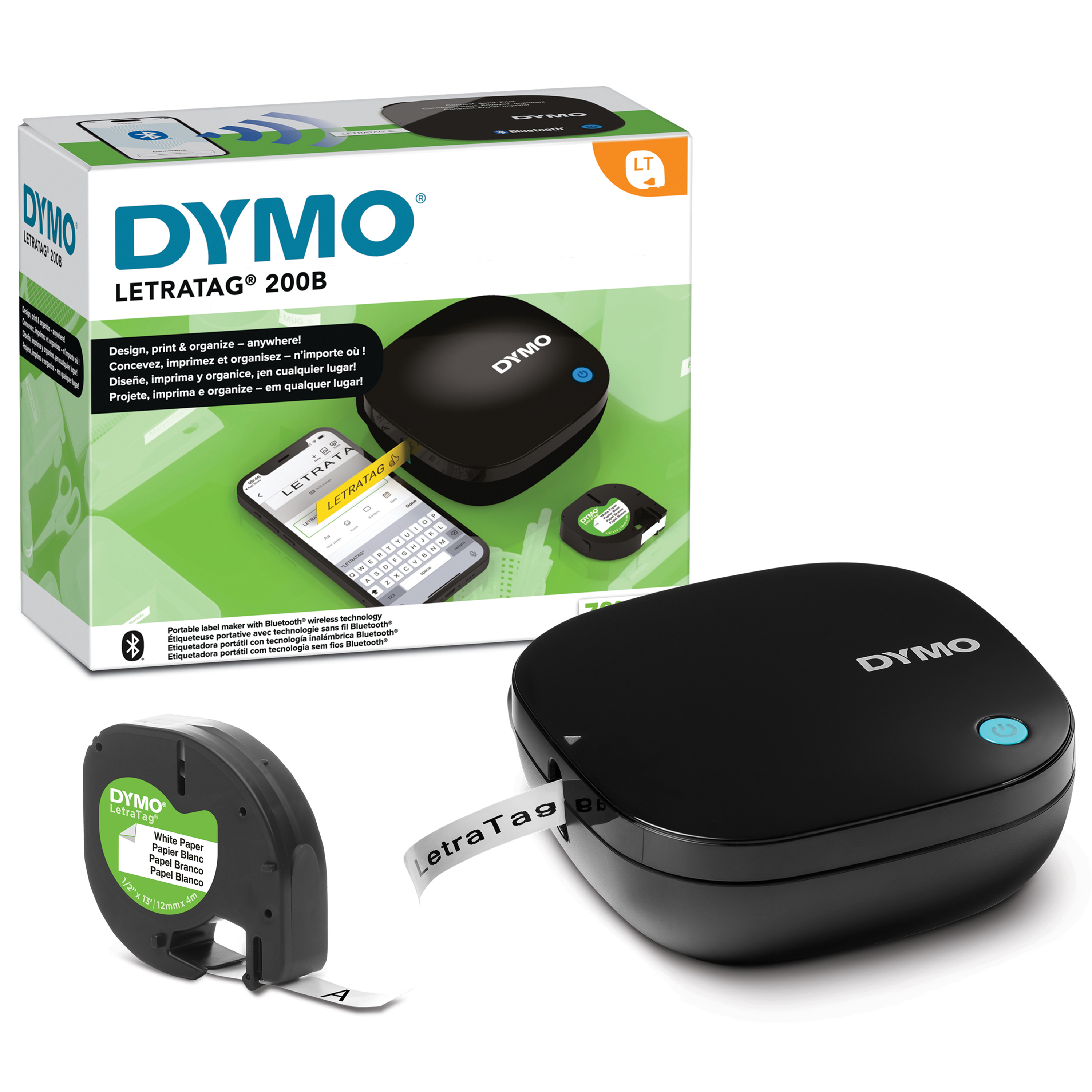 DYMO LetraTag 200B mobiles Bluetooth Beschriftungsgerät DYMO LetraTag 200B mobiles Bluetooth Beschriftungsgerät