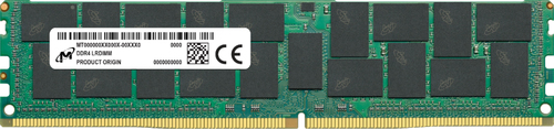 DDR4RAM 128 GB, Micron MTA72ASS16G72LZ-3G2R, DIMM, ECC, CL22 DDR4RAM 128 GB, Micron MTA72ASS16G72LZ-3G2R, DIMM, ECC, CL22