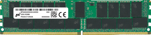 DDR4RAM 64 GB, Micron MTA36ASF8G72PZ-3G2R, DIMM, ECC, CL22 DDR4RAM 64 GB, Micron MTA36ASF8G72PZ-3G2R, DIMM, ECC, CL22