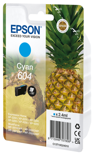 Epson 604, original, cyan Epson 604, original, cyan