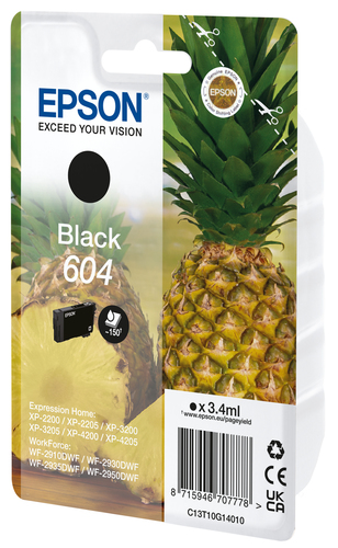 Epson 604, original, schwarz Epson 604, original, schwarz