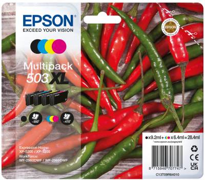Epson 503XL, original, schwarz, cyan, magenta, gelb Epson 503XL, original, schwarz, cyan, magenta, gelb