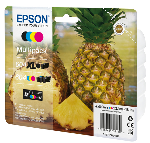 Epson 604XL, original, schwarz, cyan, magenta, gelb Epson 604XL, original, schwarz, cyan, magenta, gelb